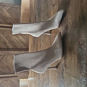 Zara taupe/nude sock boots. 37/7
